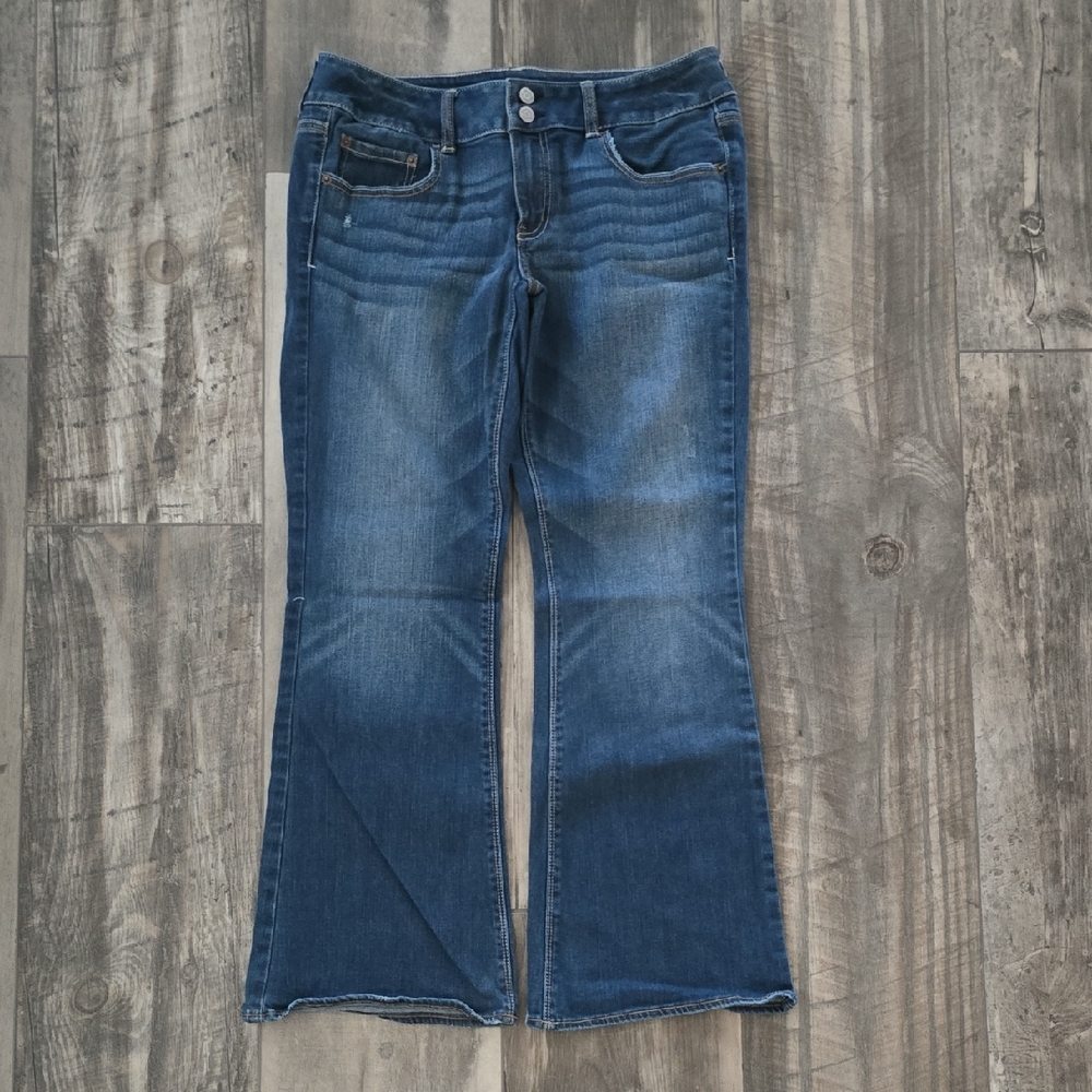 American Eagle Outfitters Artist Dark Blue Flare Jeans
